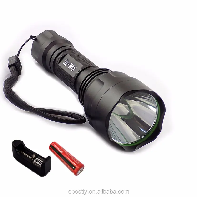 China Wholesale Ultrafire C8 XM-L T6 LED 5 modes led rechargeable flashlight 1000 lumen LED Flashlight