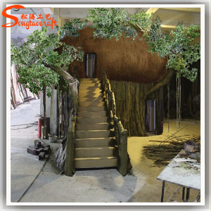 Venta al por mayor personalizar productos eróticos artificial tronco de árbol plástico árbol falso niños casa del árbol - Product Image 3