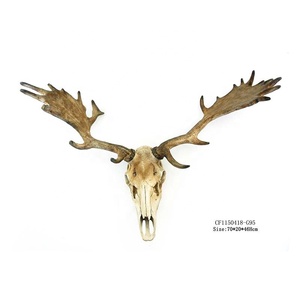 Trang Trí Nội Thất Lớn Nhựa Động Vật <span class=keywords><strong>Skull</strong></span> Head Deer <span class=keywords><strong>Skull</strong></span> Head Tường Nghệ Thuật Điêu Khắc Trang Trí Nội Thất Nhân Tạo 70*20*46Cm - Product Image 1