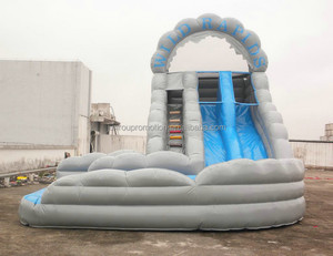 Comercial utilizado gigante tobogán inflable con piscina, grandes toboganes inflables para alquiler SL-67 - Product Image 2