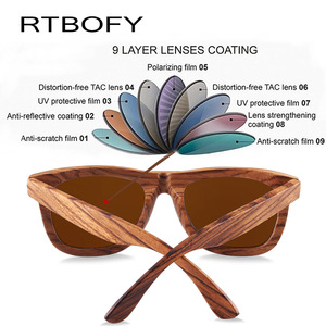 Occhiali da Sole RTBOFY Ray in Bambù Polarizzati per Vendita all'Ingrosso - Product Image 4