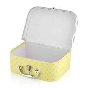 Custom Small Suitcase Shape Gift <strong>Box</strong> Cardboard <strong>Kids</strong> Mini Paper Suitcases - Product Image 1