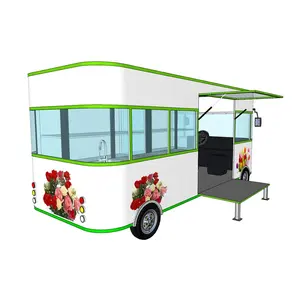 Elektrische power hot dog voedsel winkelwagen voor verkoop/kiosk fast food bestelwagens/voedsel winkelwagen mobiele met donut machine