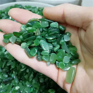 Đá Quý Tự Nhiên Màu Xanh Lá Cây Jasper Sỏi, Số Lượng Lớn Quartz Crystal Tumbled Stones