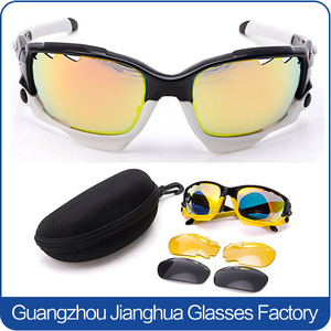 Frais mode personnalisé plastique variable 3 lentilles wrap-around lunettes de soleil - Product Image 5