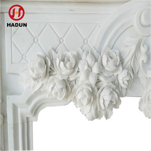 Foyer <span class=keywords><strong>électrique</strong></span> en marbre blanc pur pour sculpture de fleurs, à vendre, w - Product Image 4