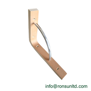 <span class=keywords><strong>Étagère</strong></span> murale en contreplaqué laminé robuste avec supports en bois - Product Image 4