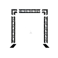 Estructura de Aluminio Resistente Personalizada OEM, Estructura Negra para Escenario Profesional