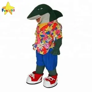 Funtoys最小起订量1 pc成人鲨鱼吉祥物角色扮演服装批发卡通角色扮演吉祥物服装