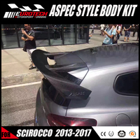 Kit de carrosserie large de style Aspec de haute qualité en carbone + fibre de verre pour vw scirocco 2013-2017