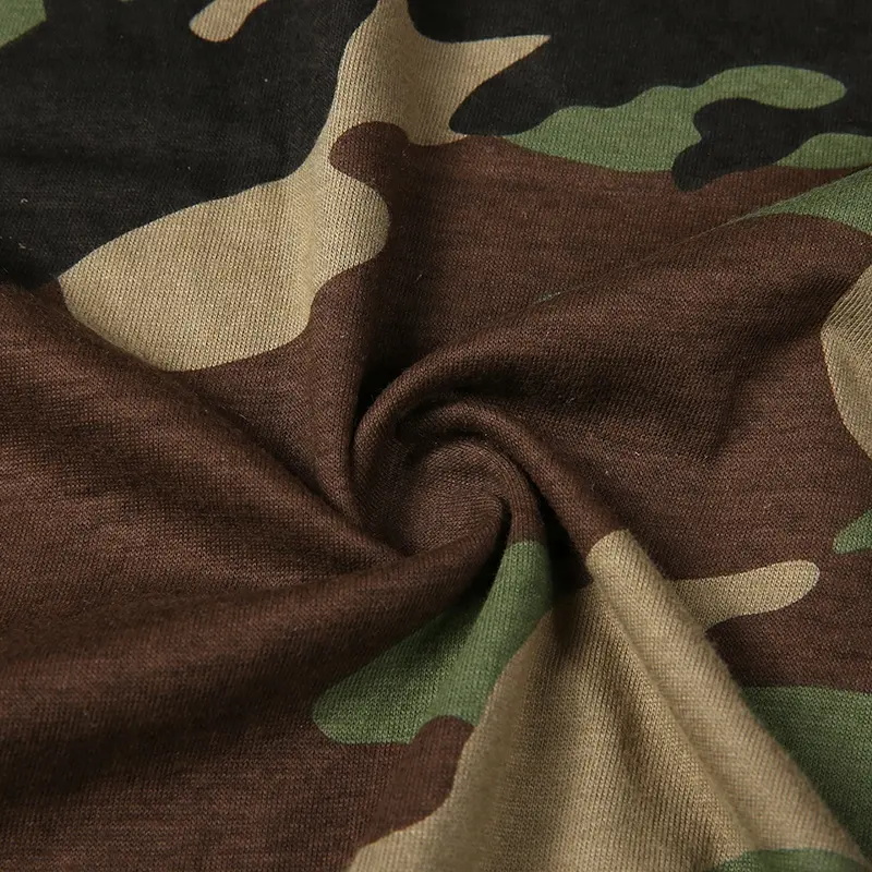 Camouflage Tshirt Jungle Camouflage Cotton Tshirt High Quality Wholesale Custom Training Mens Tshirt