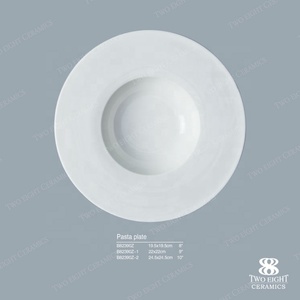 Vente chaude Hôtel Porcelaine Volant Soucer <span class=keywords><strong>Assiette</strong></span> Creuse - Product Image 5