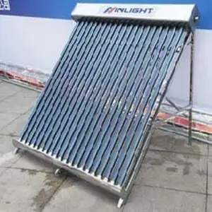 不锈钢全玻璃管太阳能集热器 (单翼型)