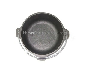 2QT holandés horno de <span class=keywords><strong>hierro</strong></span> fundido BUSHCRAFT que acampa cocinando <span class=keywords><strong>el</strong></span> pote - Product Image 3