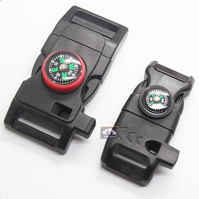 Цветная огненная стальная кремневая пряжка с компасом, пряжка со свистком с firesteel