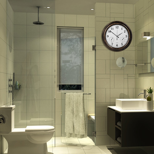UniQ M1801 <span class=keywords><strong>Horloge</strong></span> murale moderne vintage de 18 pouces avec plaque épaisse de 25 mm, grande <span class=keywords><strong>horloge</strong></span> en métal silencieuse à quartz, étanche pour l'extérieur et la <span class=keywords><strong>piscine</strong></span> - Product Image 6