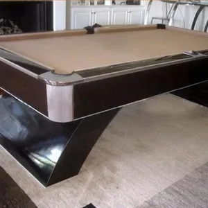Beautiful rainbow leg design carom cheap price nine ball slate top billiard pool table for sale
