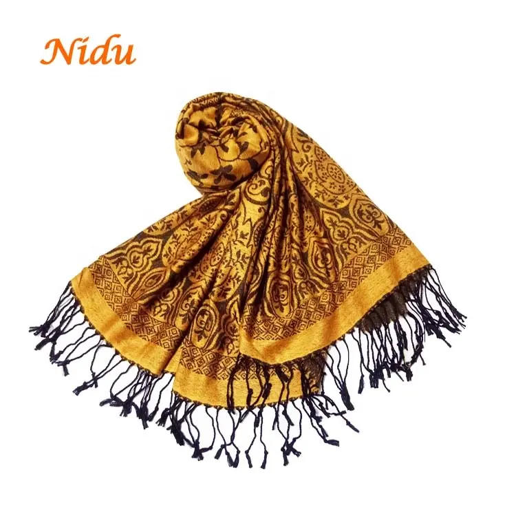 Wholesale long scarf shawls for lady india pashmina factory OEM