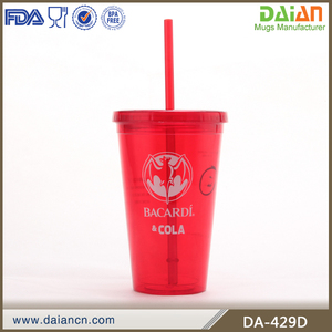 <span class=keywords><strong>Gobelet</strong></span> plastique de café Starbucks <span class=keywords><strong>avec</strong></span> <span class=keywords><strong>paille</strong></span> à double paroi - Product Image 1