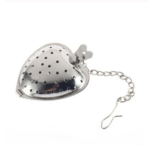 Infusore <span class=keywords><strong>per</strong></span> Tè <span class=keywords><strong>a</strong></span> Forma di Cuore Ecologico, Cucchiaio con Filtro in Acciaio Inox e Gancio, Utensile da Cucina - Product Image 4