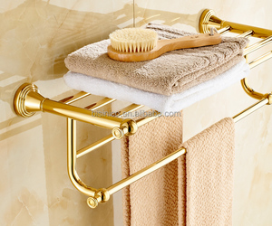 <span class=keywords><strong>Toallero</strong></span> de Baño Color Bronce Dorado, <span class=keywords><strong>Toallero</strong></span> Triple de Barra para Baño - Product Image 4