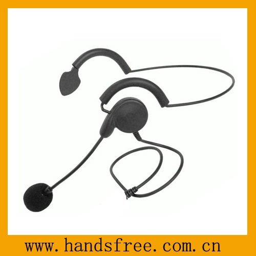 Шлемофон центра телефонного обслуживания Backband односторонний с вращанным mic