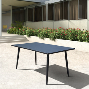 5 pièces de <span class=keywords><strong>jardin</strong></span> gris, moderne et bon marché, meubles de terrasse extérieure en corde, <span class=keywords><strong>table</strong></span> en aluminium et chaises <span class=keywords><strong>4</strong></span> places - Product Image 4