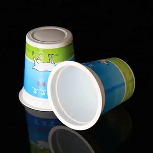 Vasos de plástico desechables para yogur, venta al por mayor