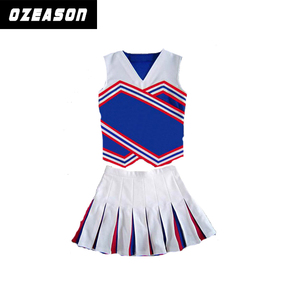 Traje de cheerleader jovem personalizado, uniforme cheerlíder de spandex