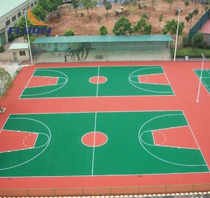 Cancha <span class=keywords><strong>de</strong></span> <span class=keywords><strong>Tenis</strong></span>, Baloncesto y Bádminton Portátil <span class=keywords><strong>de</strong></span> Acrílico y Poliuretano para Exteriores - Product Image 3