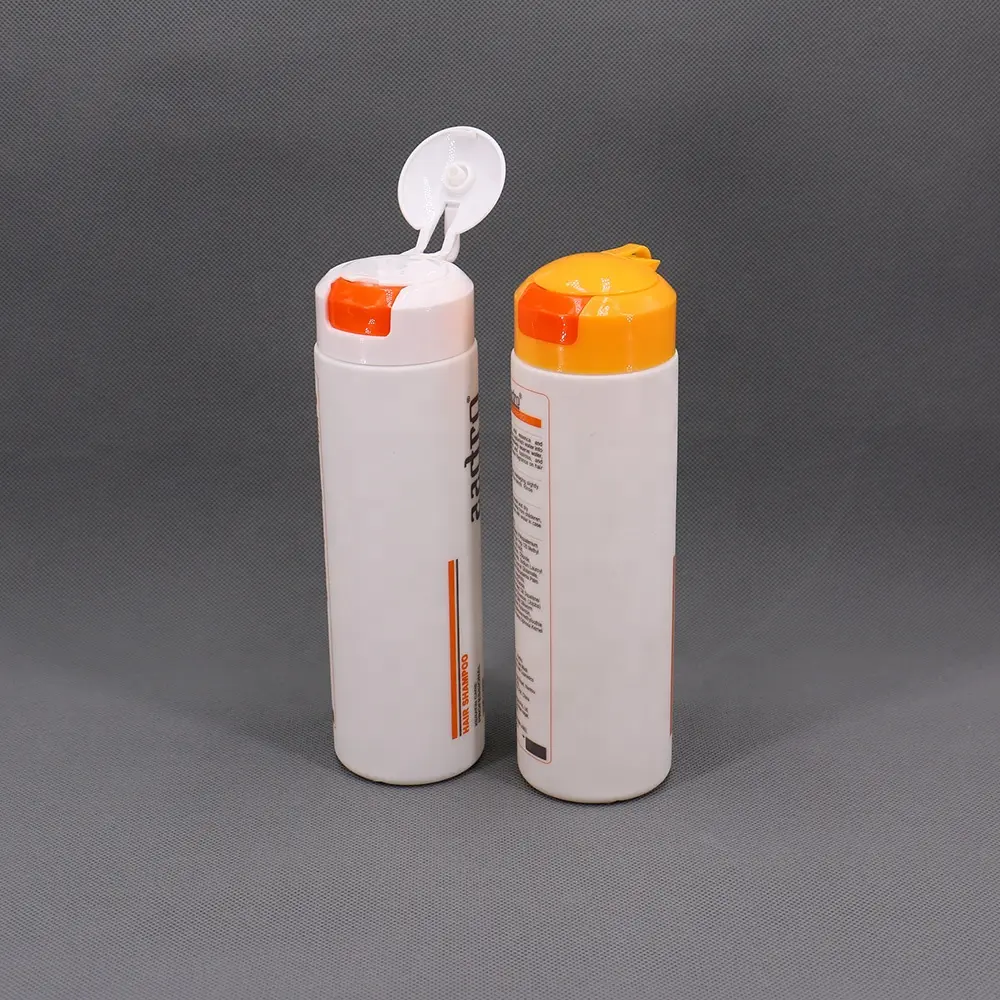 खाली प्लास्टिक लोशन की बोतलें 250ml 8.5oz एचडीपीई कोमल स्पर्श निचोड़ा शैम्पू कंडीशनर बोतल पैकेजिंग