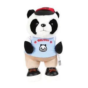 Niuniu 아빠 5 모델 Kawaii 30cm 미니 봉제 인형 착용 천 동물 장난감 팬더 햄스터 테디 베어