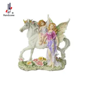 Promocional Melhor qualidade Fairy Garden Figurines Atacado Resina Fada Estatueta