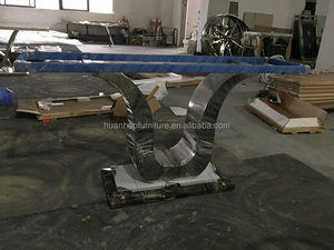 CD013 Foshan Living Room Furniture Guangzhou U Shape Leg <strong>Marble</strong> <strong>Console</strong> <strong>Table</strong> - Product Image 5