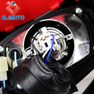 Supermoto 12V faro de la Asamblea para Honda <span class=keywords><strong>CB</strong></span> FCI XL XR NX <span class=keywords><strong>125</strong></span> rojo 250 - Product Image 4