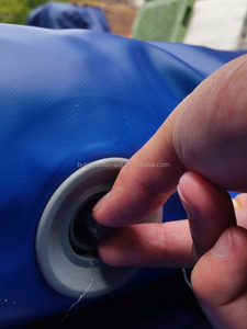 Color Azul coche comercial de contención de agua estera fácil limpieza PVC lona inflable lavado almohadillas - Product Image 4