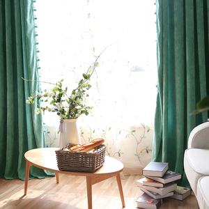 Cortina de terciopelo opaca de Color sólido grueso de lujo, paneles de tela, cortinas para sala de estar, gran oferta, cortinas de ventana de fantasía europea - Product Image 5