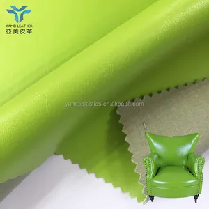 Brillante sofá de cuero de la pu para muebles tapicería