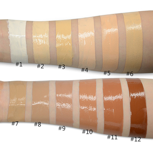 สร้างแบรนด์ของคุณเอง รองพื้นเนื้อลิควิด 12 เฉดสี 30 มล. ผลิตภัณฑ์บำรุงผิวหน้าสูตรไวท์เทนนิ่งแบบแป้งฝุ่น สำหรับใบหน้า กันน้ำ - Product Image 5