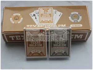 Ruiten10000 Texas Hold'em Plastic Poker Cardsトランプ卸売