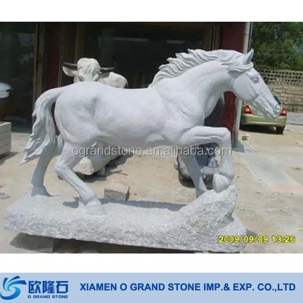 Großen Steingartenfiguren Pferd Skulptur Stein Pferd Gartenfiguren