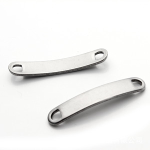 35x6mm खोदना कर सकते हैं लोगो स्टेनलेस स्टील रिक्त कनेक्टर बार, स्टेनलेस स्टील कंगन टैग मुद्रांकन लिंक कारतूस - Product Image 5