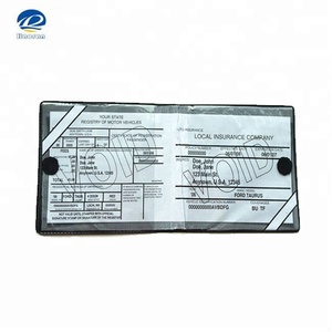 Plastic PVC Vinyl Vehicle Owner Manual <strong>Holders</strong>,car <strong>Document</strong> <strong>Holder</strong> - Product Image 3