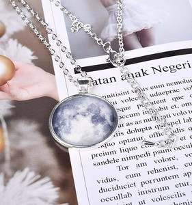 2019 Latest Universe Dream <strong>Stars</strong> Luminous Necklace <strong>Glow</strong> <strong>in</strong> <strong>the</strong> <strong>Dark</strong> Glass Planet Moon Galaxy Pendant Necklace - Product Image 4