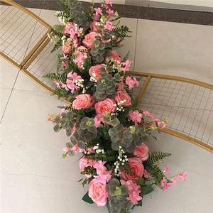 F-1018 Top Quality Artificial Silk Flower <strong>Table</strong> <strong>Runner</strong> - Product Image 3