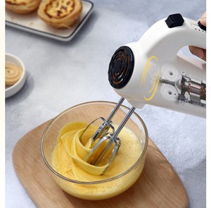 Batidora de alimentos, batidora de huevo, batidora de masa, batidora de cocina de 5 velocidades, batidora de pastel con motor de CC, mini batidora <span class=keywords><strong>manual</strong></span>, batidora de mano, batidora de crema - Product Image 3