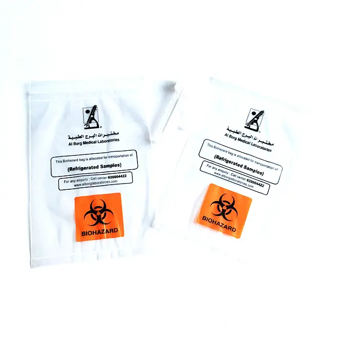 ziplock kangaroo pouch plastic zipper bag zip lock biohazard specimen bags with pocket