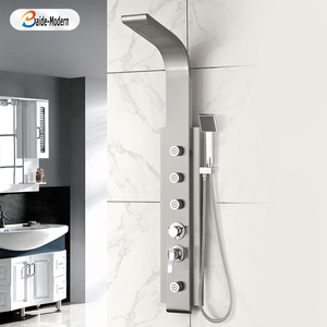 <span class=keywords><strong>Panel</strong></span> de <span class=keywords><strong>ducha</strong></span> termostático montado en la pared para hotel, sistema de torre de <span class=keywords><strong>panel</strong></span> de <span class=keywords><strong>ducha</strong></span> de acero inoxidable 304 - Product Image 1