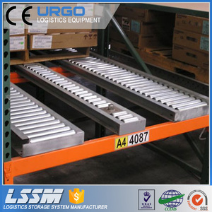URGO, producto en oferta, estantes de rodillos de acero inoxidable para flujo de palés Industrial, estanterías de gravedad - Product Image 2