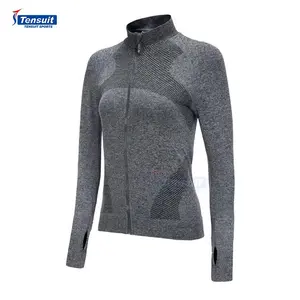 Ladies fitness yoga wear quick dry workout sports jacket for women